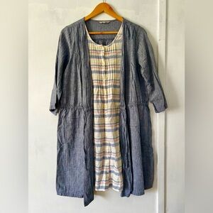 Striped Button-Down Dress